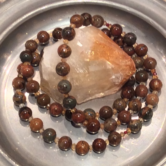 green opal and citrine bead ⭐️ necklace ⭐️ ❤️HP❤️ - Picture 5 of 5